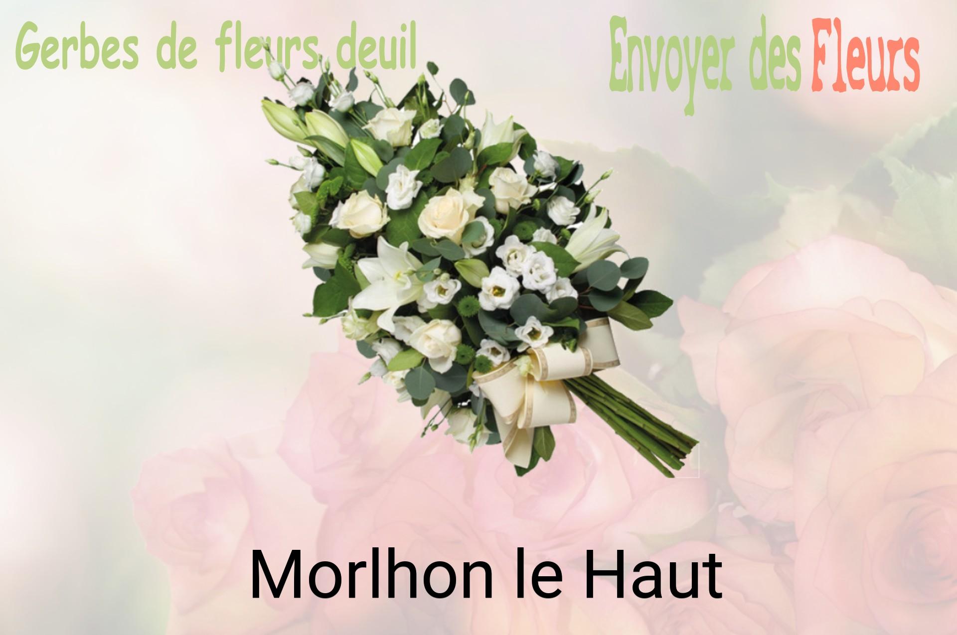 Gerbe de fleurs de deuil livrée à Morlhon-le-Haut